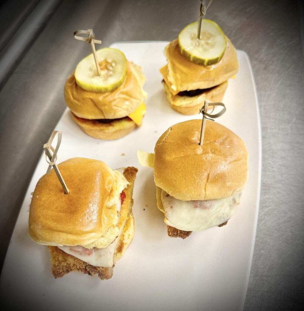 Corporate catering services Elgin appetizers and sliders for business events